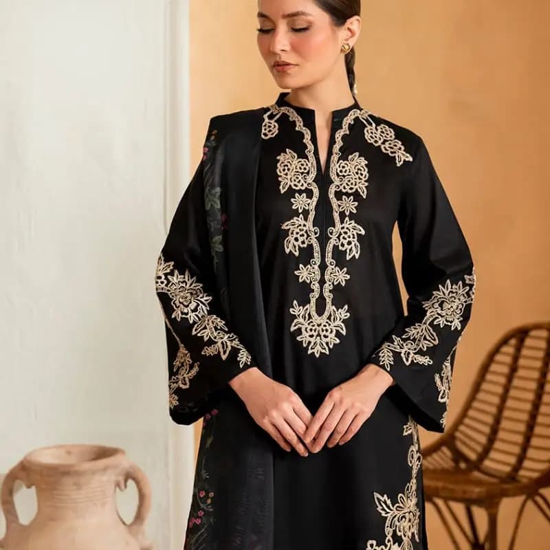 Cotton embroidery 3pc