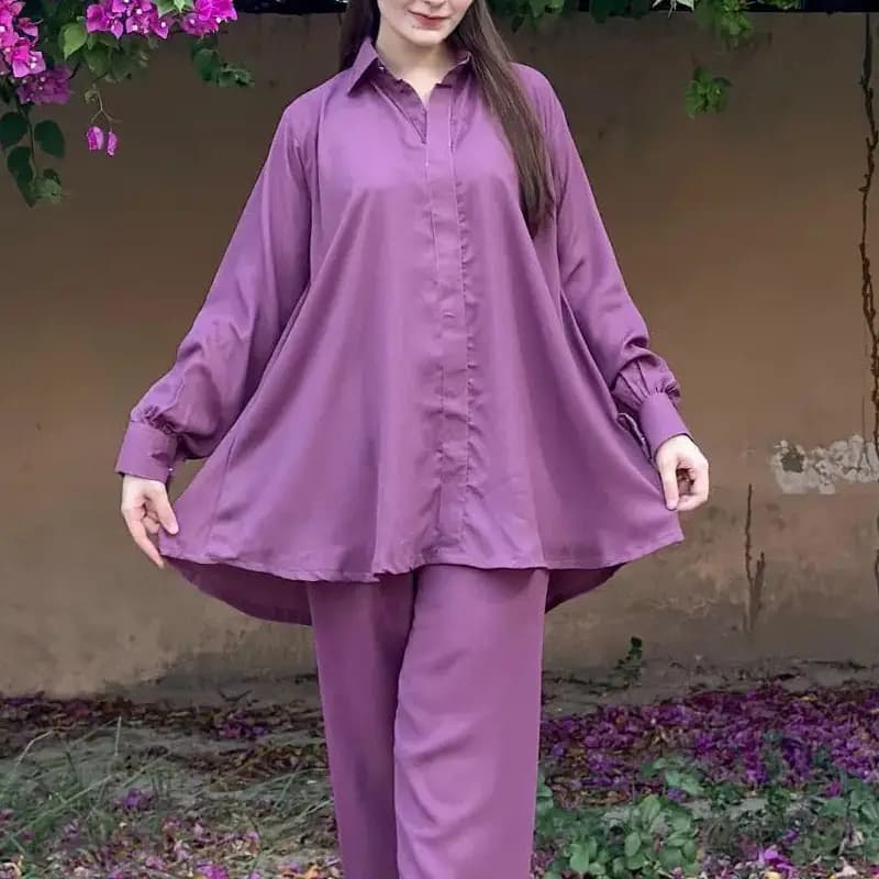 Stylish stitched Georgette dress