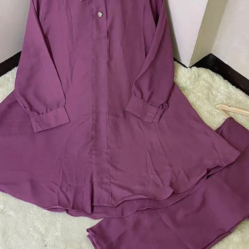 Stylish stitched Georgette dress