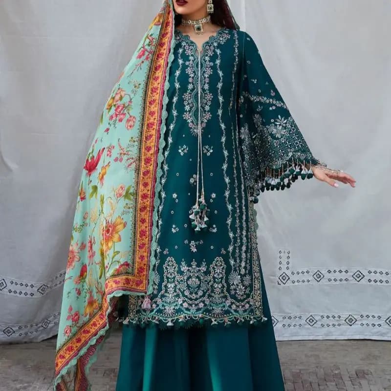 Dhank 3pc full embroidery