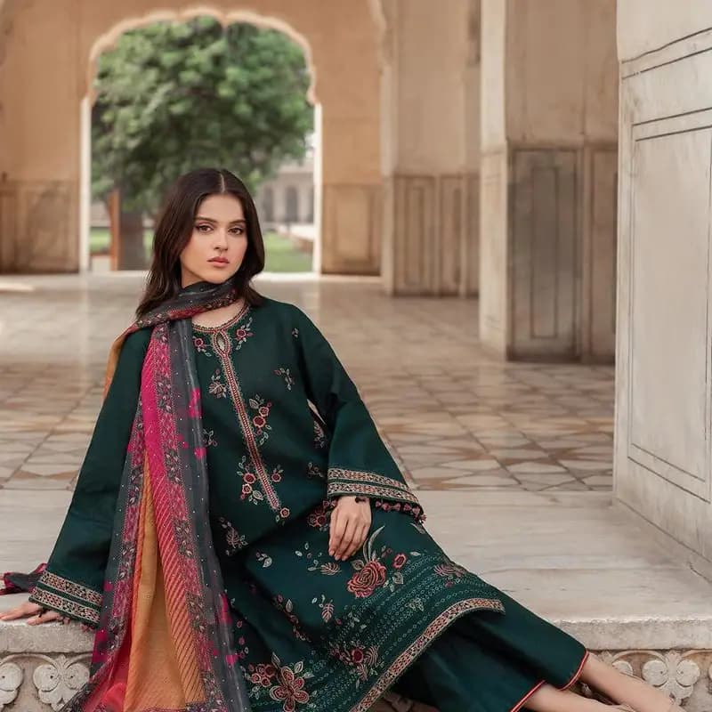 Dhank 3pc full embroidery