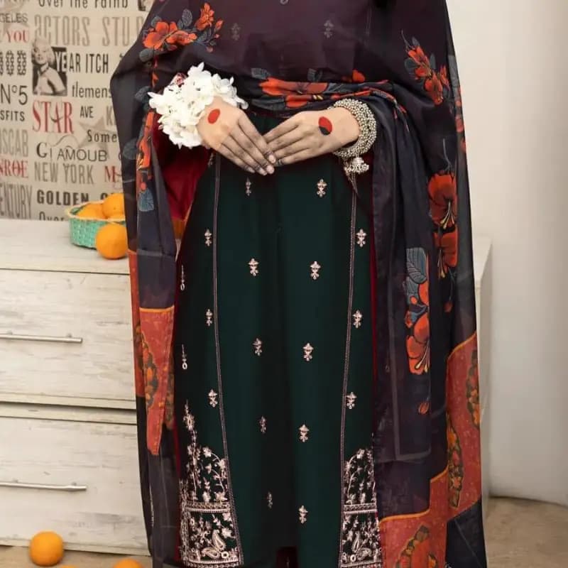 Dhank 3pc embroidery suit