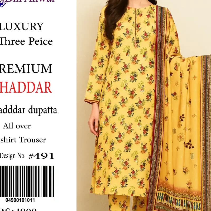 3pc Alkram khadar dress