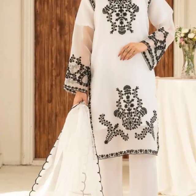 Cotton embroidery 3pc
