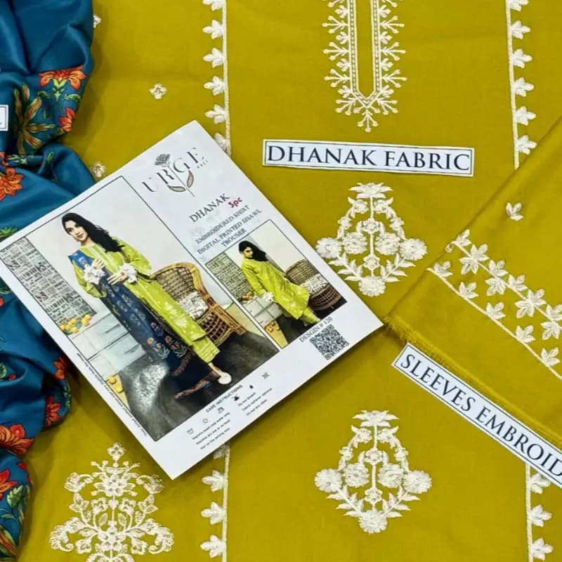 Dhank 3pc embroidery suit
