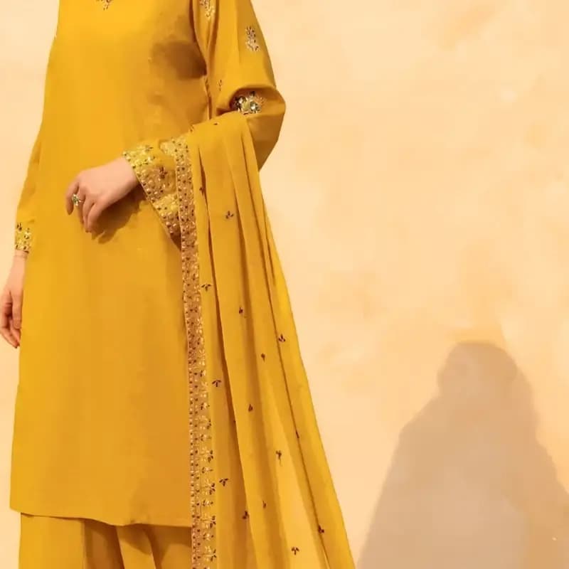 Cotton embroidery 3pc