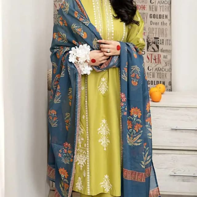 Dhank 3pc embroidery suit