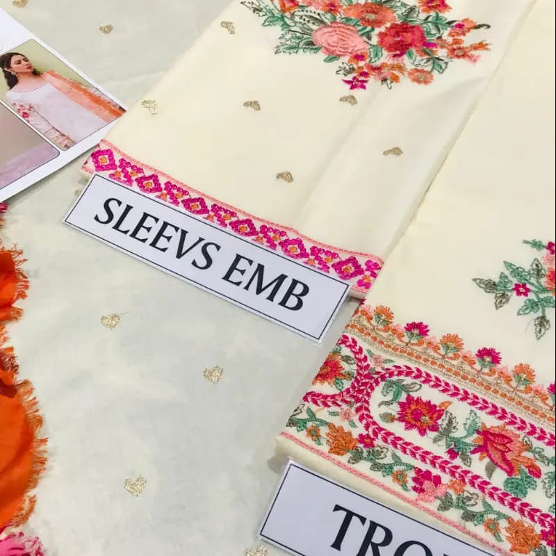 Embroidery lawn 3pc