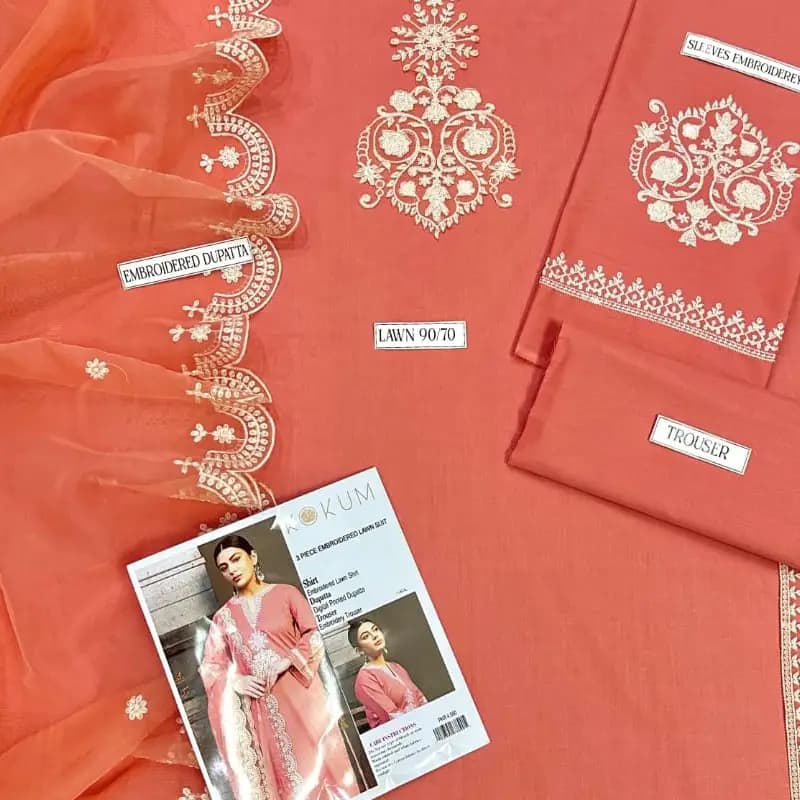 Lawn 3pc suit