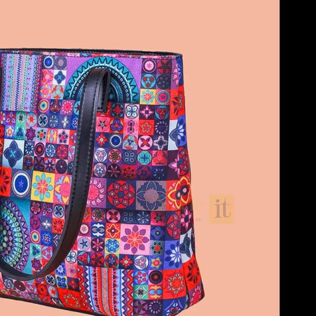 Women's PU leather printed shoulder bag