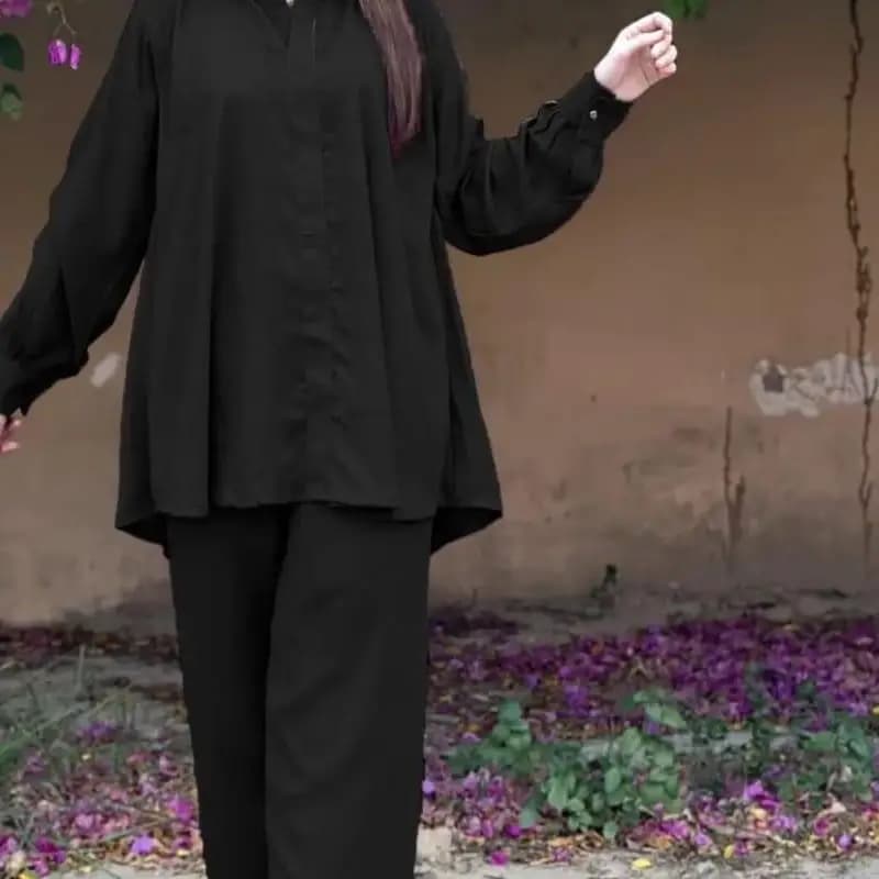 Stylish stitched Georgette dress