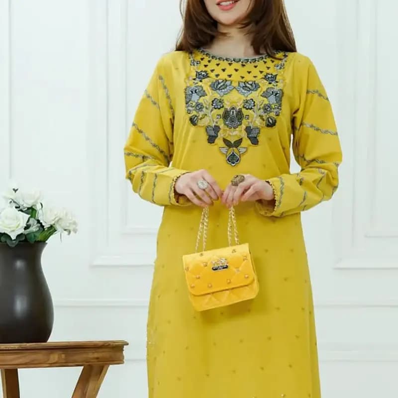 2 pc cotton embroidery