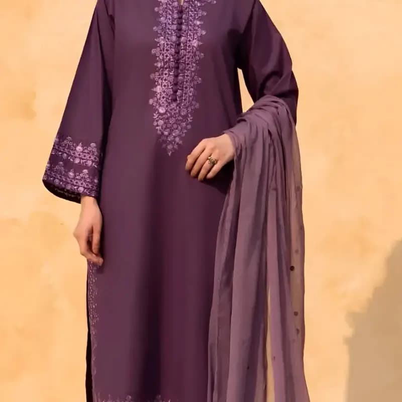 Cotton embroidery 3pc