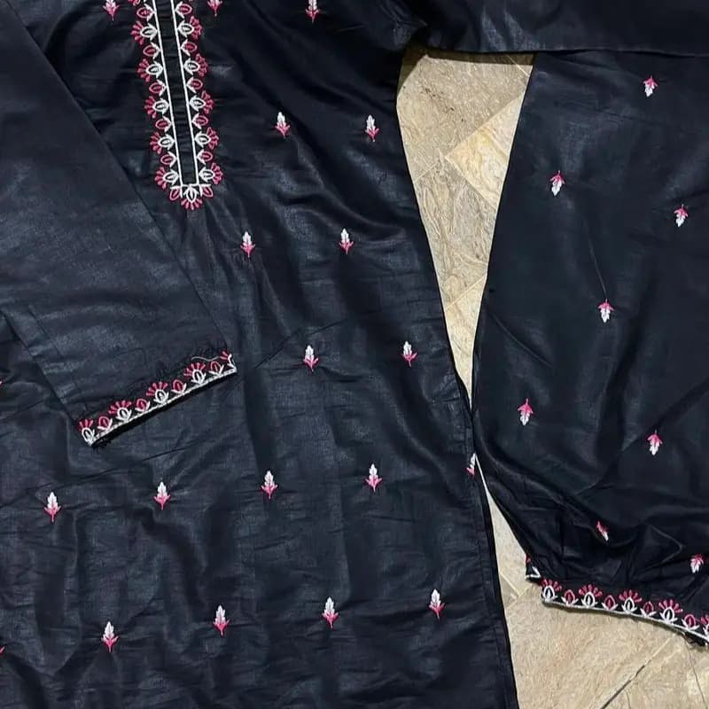 2 pc cotton girl's stiched