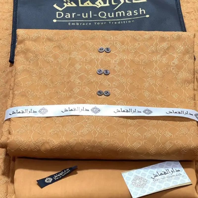 Men's cotton embroidery  suit