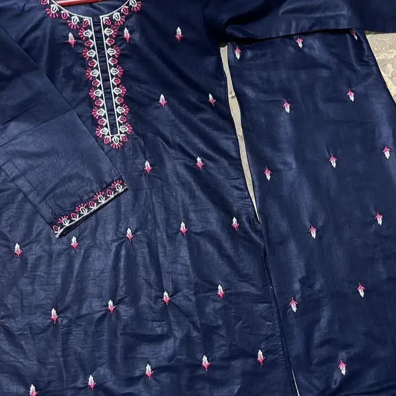 2 pc cotton girl's stiched
