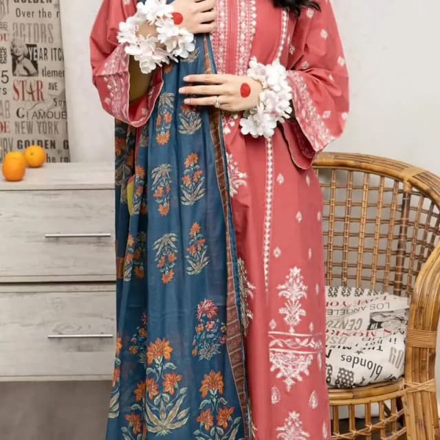 Dhank 3pc embroidery suit